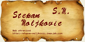 Stepan Moljković vizit kartica